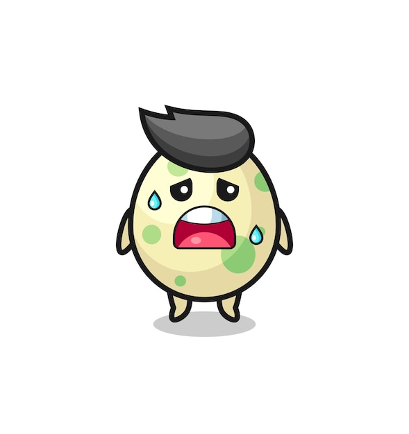 The fatigue cartoon of spotted egg , cute design