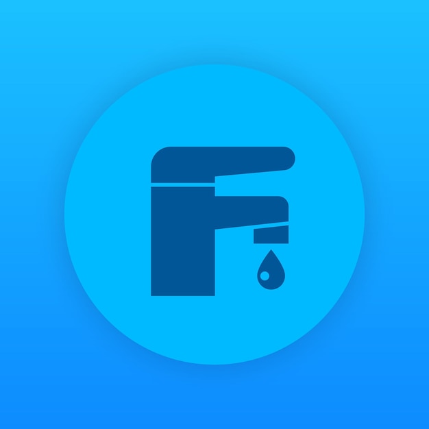 Faucet icon bathroom symbol