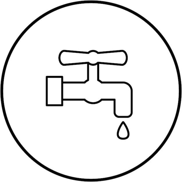 Vector faucet icon vector image can be used for construction tools