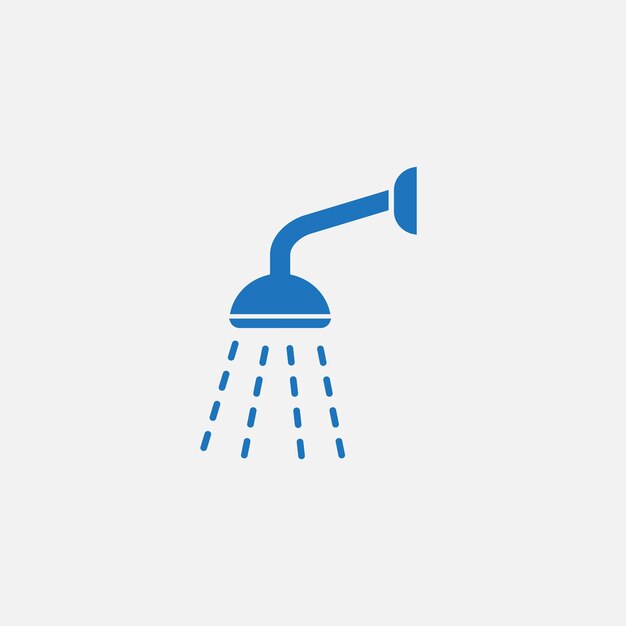 Faucet and shower icon vector logo design template