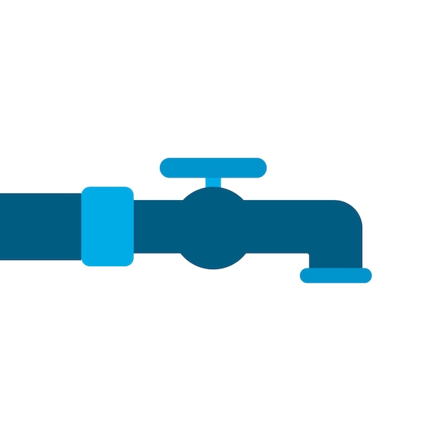 Faucet vector icon on white background