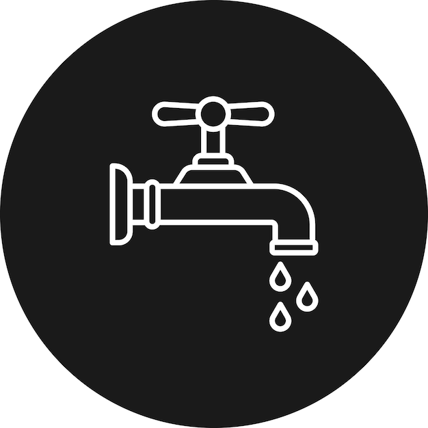 Faucet vector icoon kan worden gebruikt voor construction tools iconset