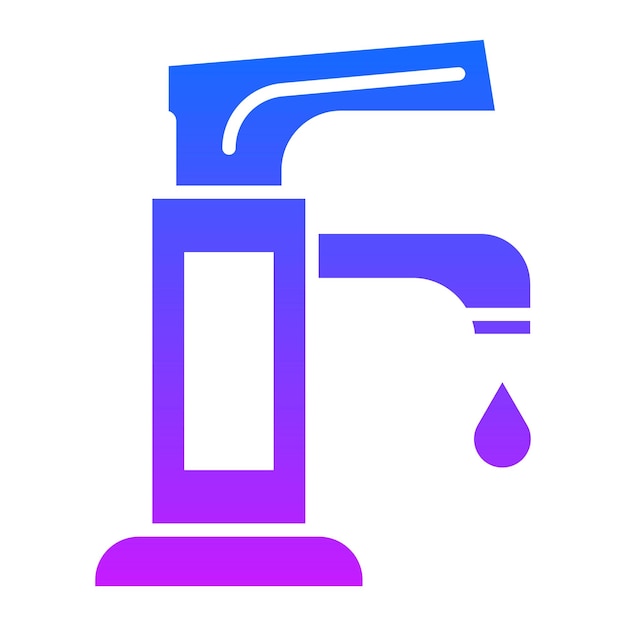 Vector faucet vector illustration