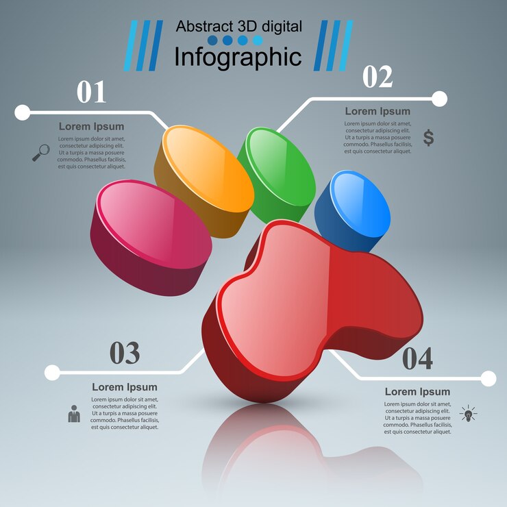 Vector fauna infographic on the grey background.