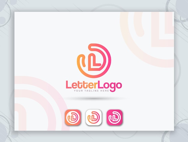 Favicon design and letter logo design