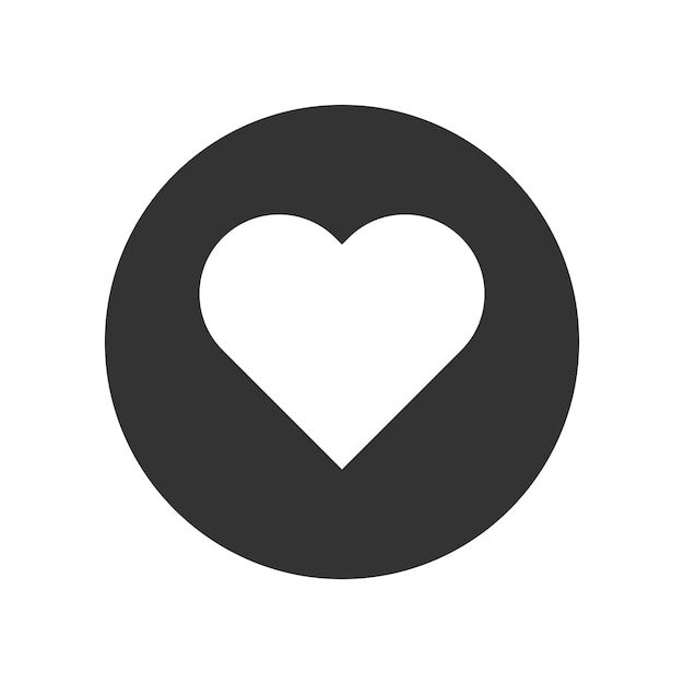 Vector favorite heart icon