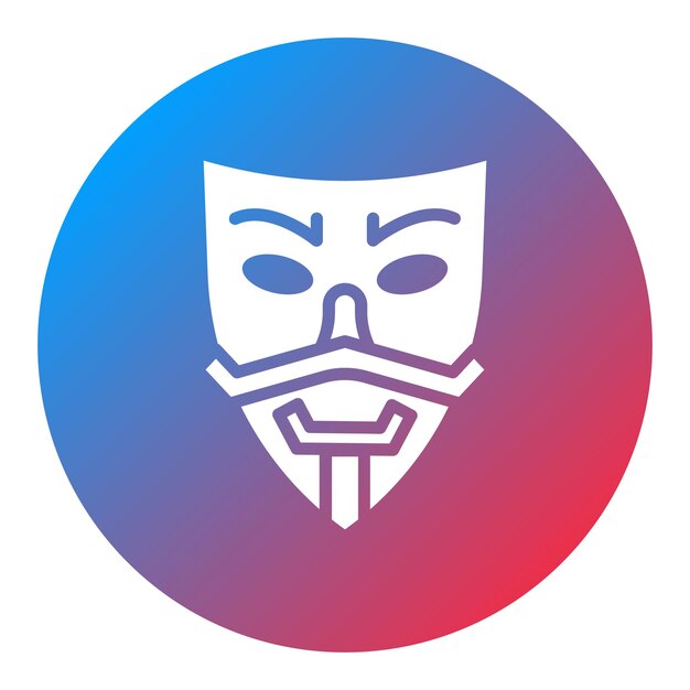 Vector fawkes icon vector image can be used for protesting and civil disobedience