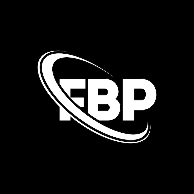 Vettore logo fbp fbp lettera fbp lettera logo design iniziali fbp logo collegato con cerchio e maiuscolo monogramma logo fbp tipografia per il business tecnologico e marchio immobiliare
