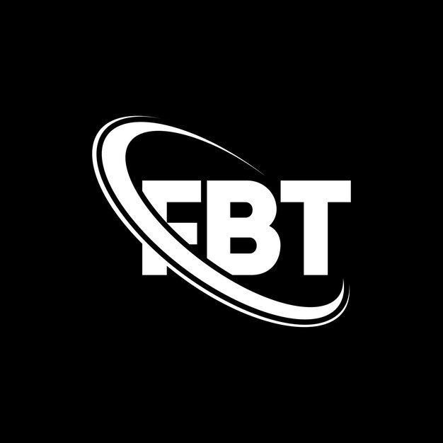 벡터 fbt 로고: fbt 문자 fbt 글자 로고 디자인 이니셜 ftb 로고는 원과 대문자 모노그램 로고로 연결되어 있으며 기술 비즈니스 및 부동산 브랜드를 위한 fbt 타이포그래피입니다.