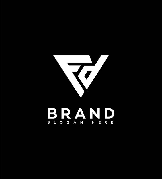 FD DF Letter Logo Icon Brand Identiteit Template