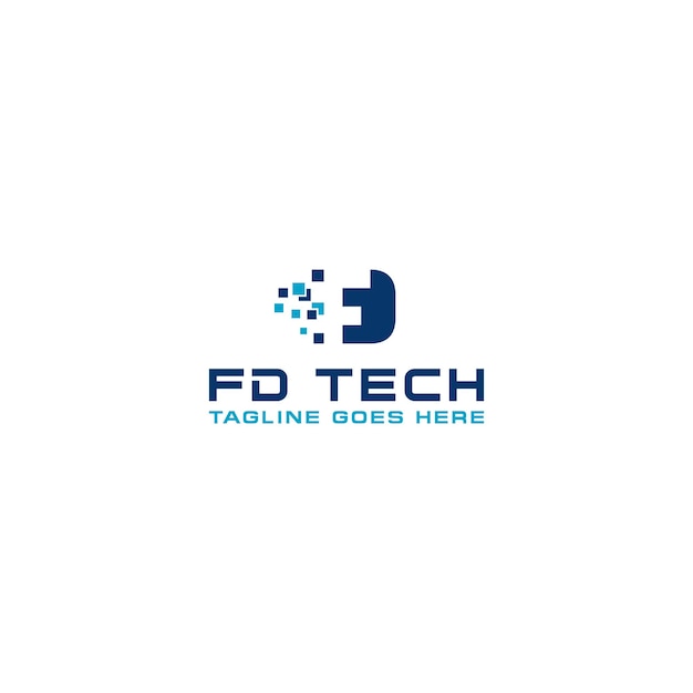 Fd df tech-logo-ontwerp