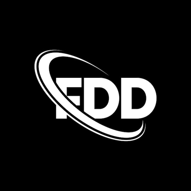 FDD 로고: FDD 문자 FDD 글자 로고 디자인 이니셜 FDD 로그는 원과 대문자 모노그램 로고로 연결되어 있으며 기술 비즈니스 및 부동산 브랜드를 위한 FDD 타이포그래피입니다.