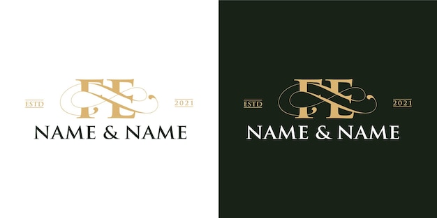 FE logo luxury design