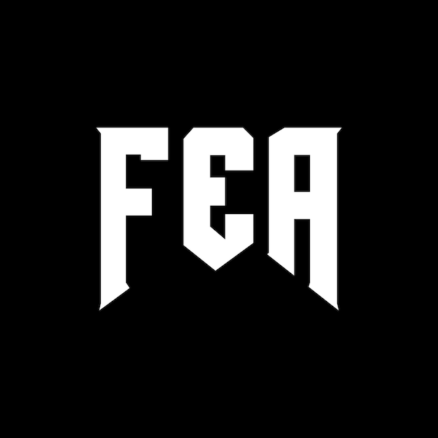 FEA letter logo ontwerp voor technologiebedrijf FEA logo ontwerp zwarte en witte kleurencombinatie FEA logo FEA vector FEA ontwerp FEA icoon FEA alfabet FEA typografie logo ontwerp
