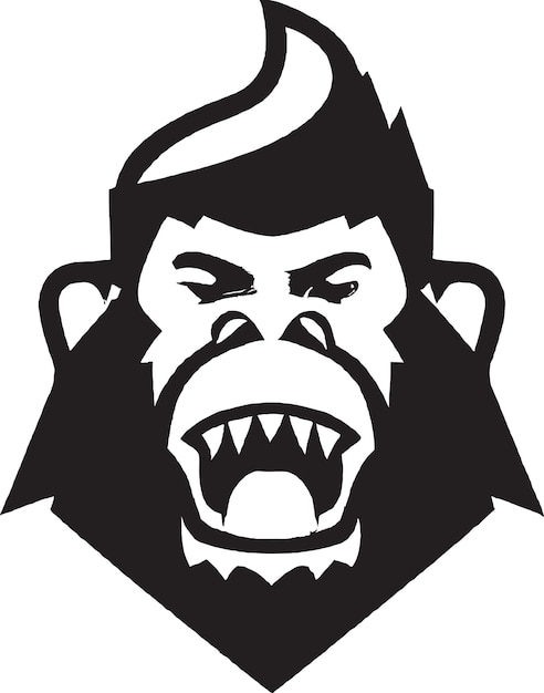 Иллюстрация логотипа бесстрашной гориллы