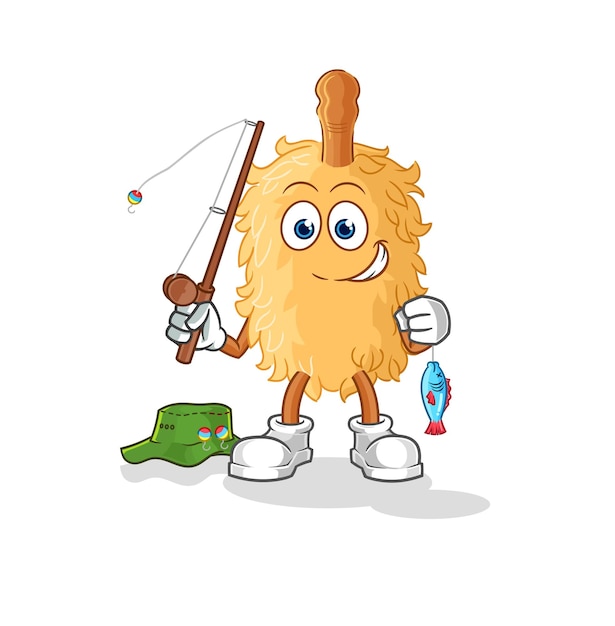 Feather duster visser illustratie karakter vector