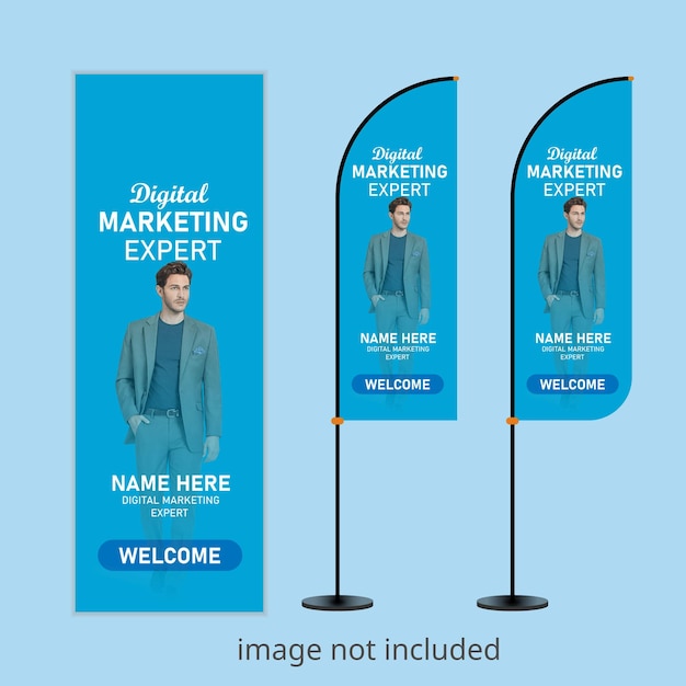 feather flag design for corporate businesses