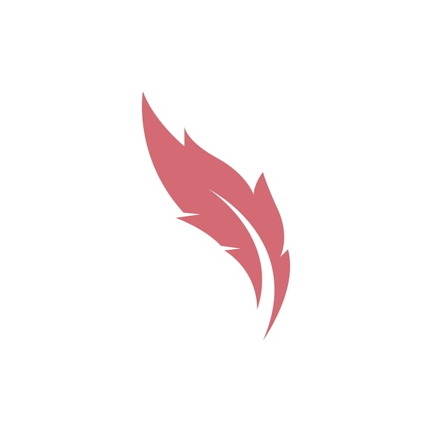 Feather icon logo illustration