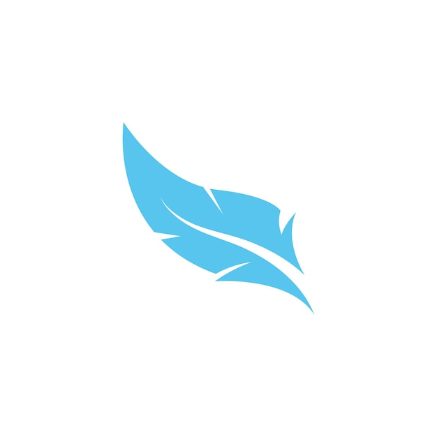 Feather icon logo illustration