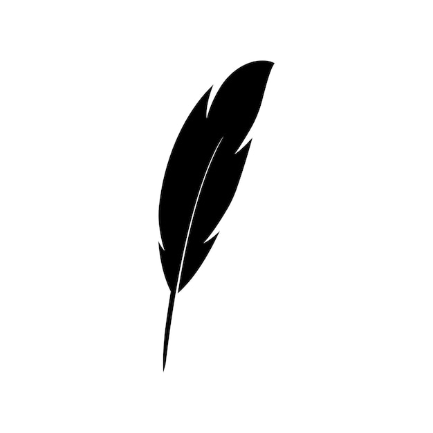 Feather ilustration logo vector sjabloon