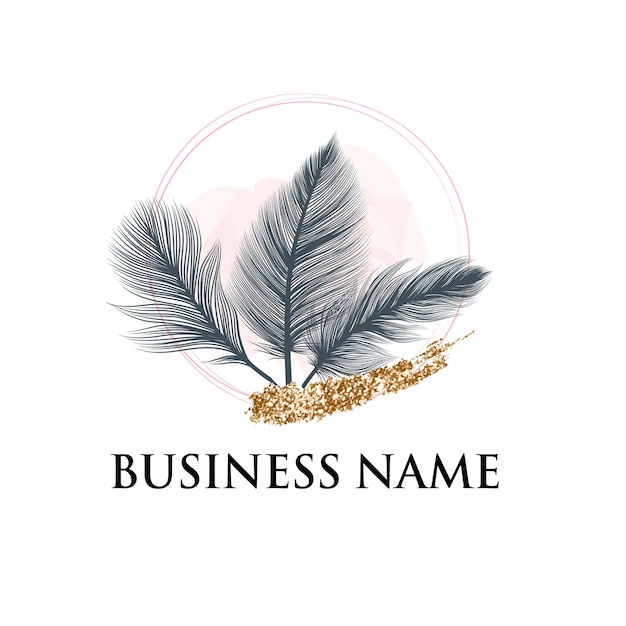 Feather logo design