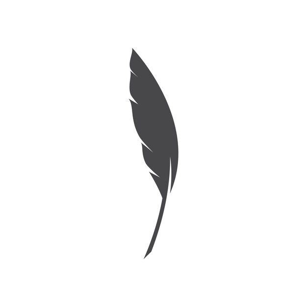 Feather logo template vector icon