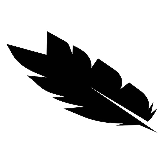 Feather logo vector design