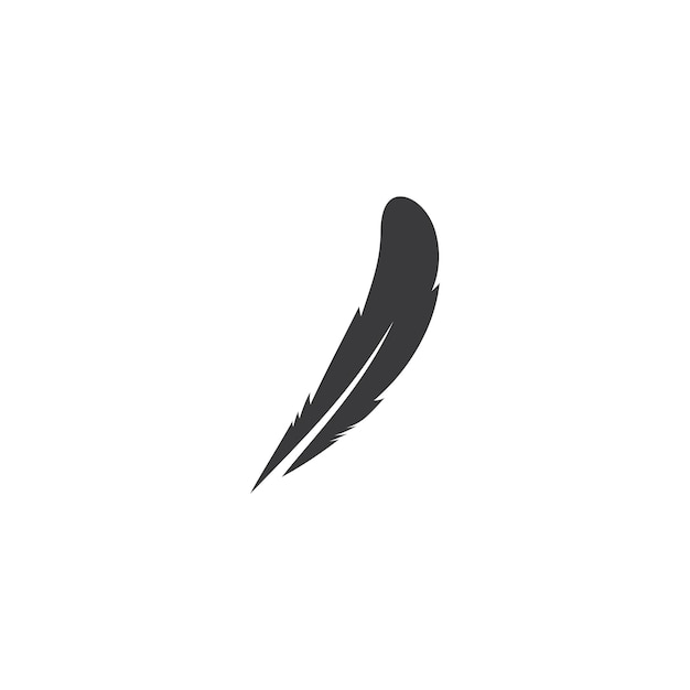 Vector feather logo vector template