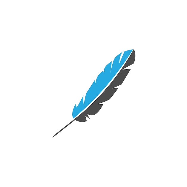 Feather logo and vector template