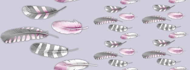 Vector feather pattern design vector art