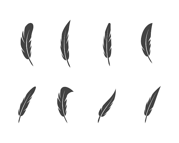 Feather pen Logo template