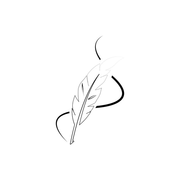 Feather quill pen icon