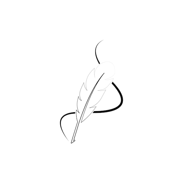 Feather quill pen icon