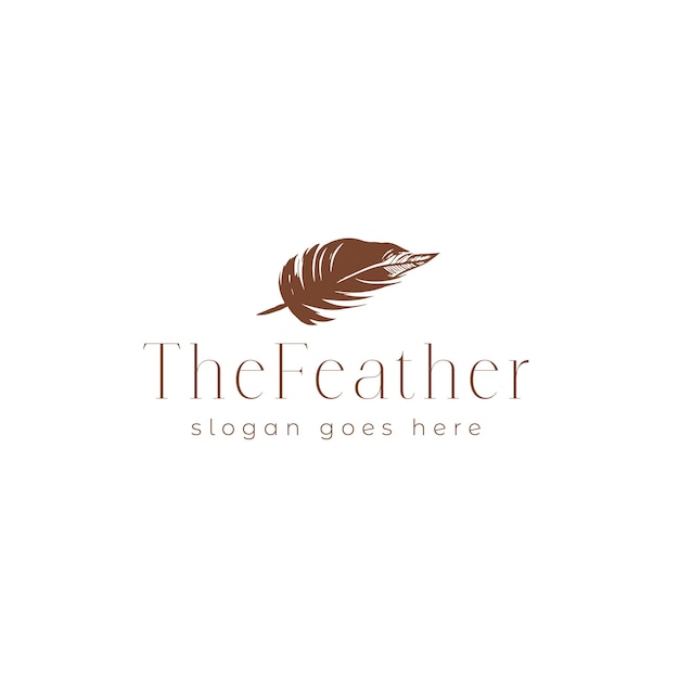 Feather Vector Logo Design