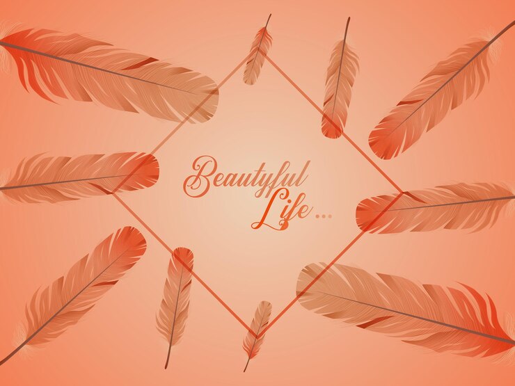 Vector feathers background design vector eps