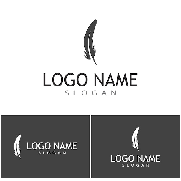 Feathers Logo Template vector symbol nature