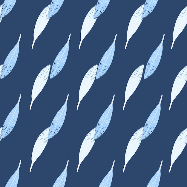 Feathers seamless pattern Background feather of bird Repeated texture in doodle style for fabric