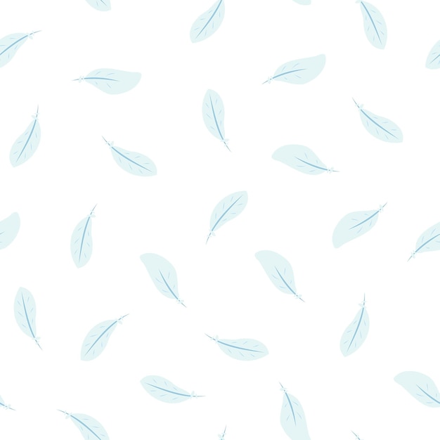 Feathers seamless pattern