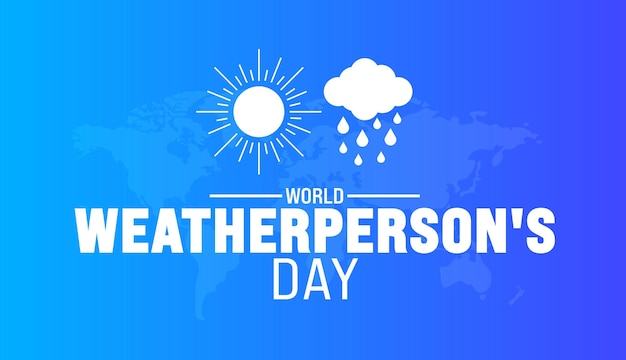 February is National Weatherpersons Day background template Holiday concept background banner