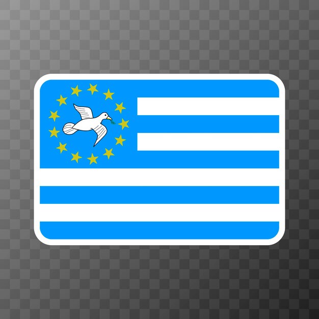 Federal Republic of Southern Cameroons flag official colors and proportion Vector illustration