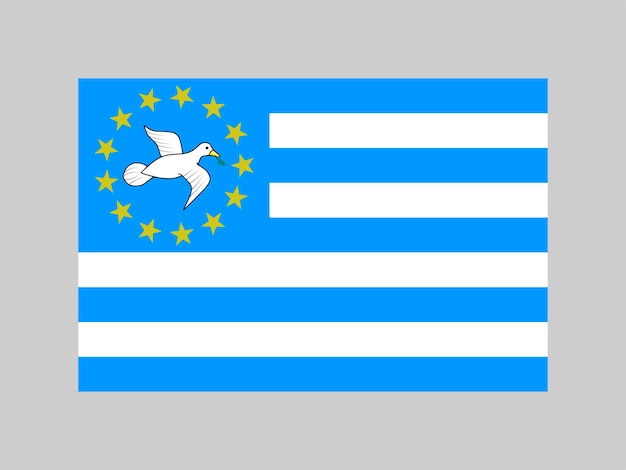 Federal Republic of Southern Cameroons flag official colors and proportion Vector illustration