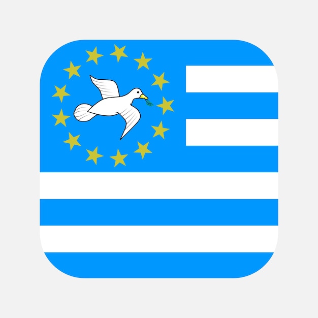 Federal Republic of Southern Cameroons flag simple illustration for independence day or election