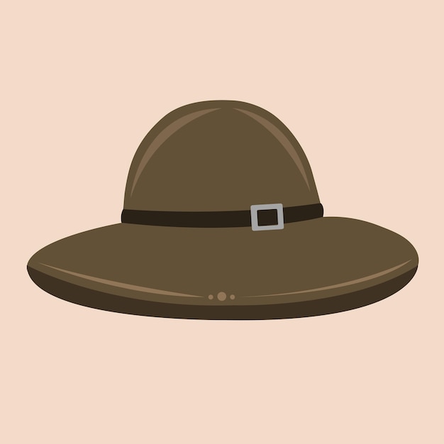 Fedora hat illustration
