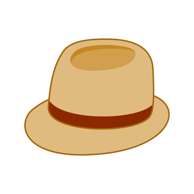 Шляпа Fedora на белом фоне