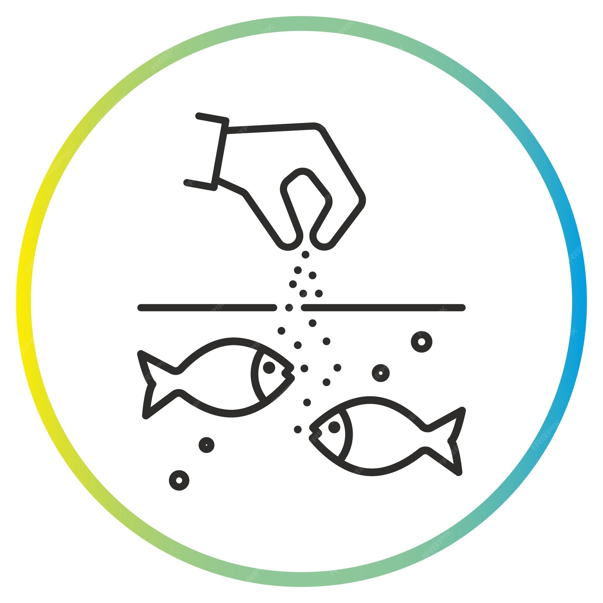 Premium Vector Feed For Fish Icon premium-vector-feed-for-fish-icon