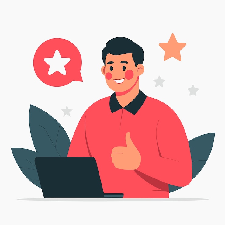 Vector feedback concept geïllustreerd met communicatie pijlen en spraak bubbels
