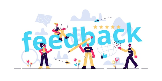 Feedback concept illustratie