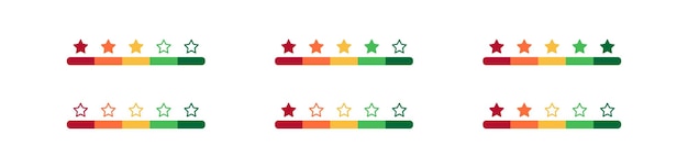 Feedback customer Assessment stars Review service People opinion Good and bad ratings Vector sign