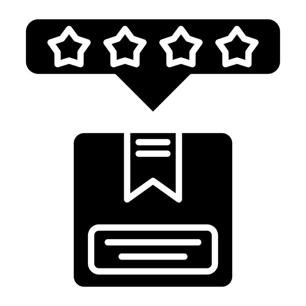 Feedback Glyph Solid Black Illustration