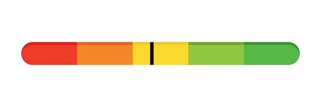 Feedback slider or level scale for rating happy neutral indicator rounded sad angry emotions